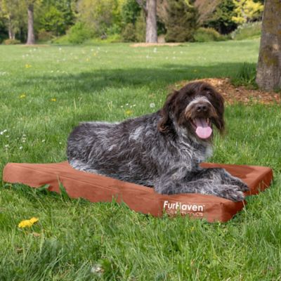 Image showing  Logo Oxford Indoor/Outdoor Deluxe Orthopedic Mattress Pet Bed