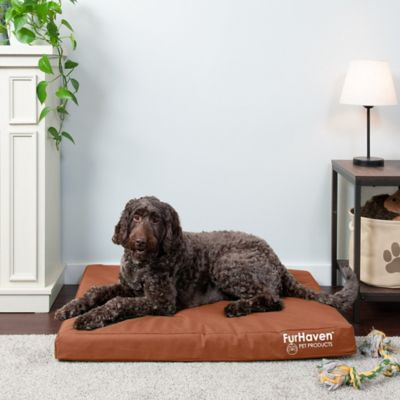 Image showing 9 th FurHaven Logo Oxford Indoor/Outdoor Deluxe Orthopedic Mattress Pet Bed