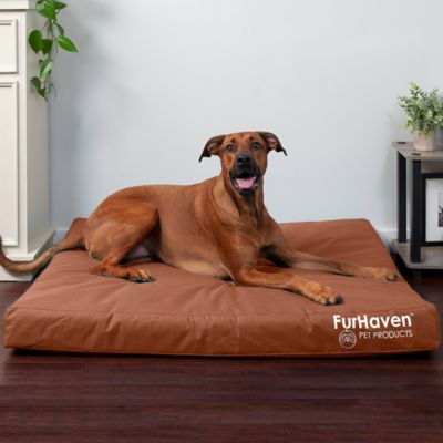 Image showing 9 th FurHaven Logo Oxford Indoor/Outdoor Deluxe Orthopedic Mattress Pet Bed