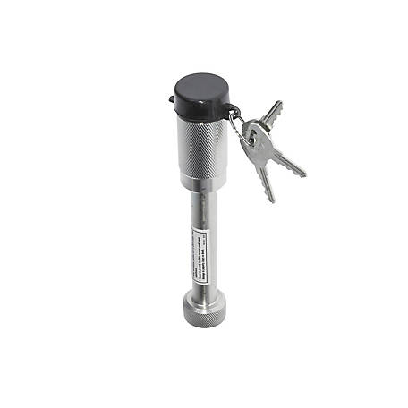 Bulldog Trailer Hitch Lock, Fits 2 Inch & 2-1/2 Inch Square Receivers, 5/8 Inch Pin Diameter, Dogbone Style, Zinc 7091555