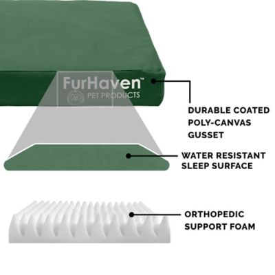 Image showing  Logo Oxford Indoor/Outdoor Deluxe Orthopedic Mattress Pet Bed