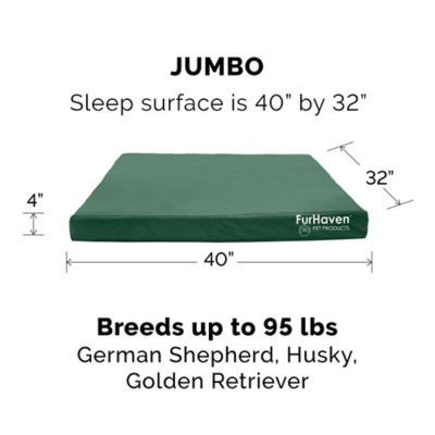 Image showing 6 th FurHaven Logo Oxford Indoor/Outdoor Deluxe Orthopedic Mattress Pet Bed