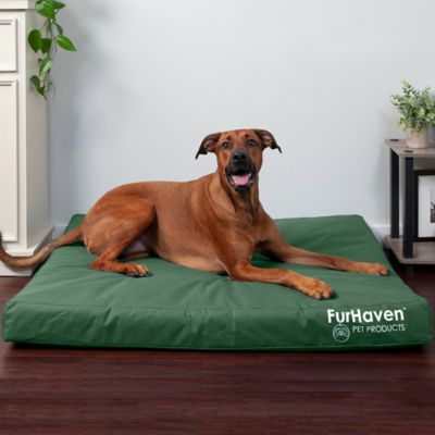 Image showing 9 th FurHaven Logo Oxford Indoor/Outdoor Deluxe Orthopedic Mattress Pet Bed