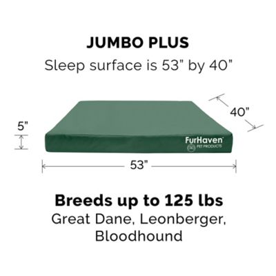 Image showing 6 th FurHaven Logo Oxford Indoor/Outdoor Deluxe Orthopedic Mattress Pet Bed