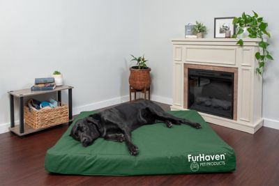 Image showing 9 th FurHaven Logo Oxford Indoor/Outdoor Deluxe Orthopedic Mattress Pet Bed
