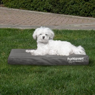 Image showing 9 th FurHaven Logo Oxford Indoor/Outdoor Deluxe Orthopedic Mattress Pet Bed