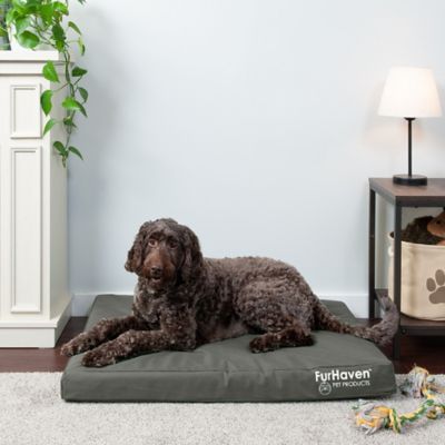 Image showing 9 th FurHaven Logo Oxford Indoor/Outdoor Deluxe Orthopedic Mattress Pet Bed
