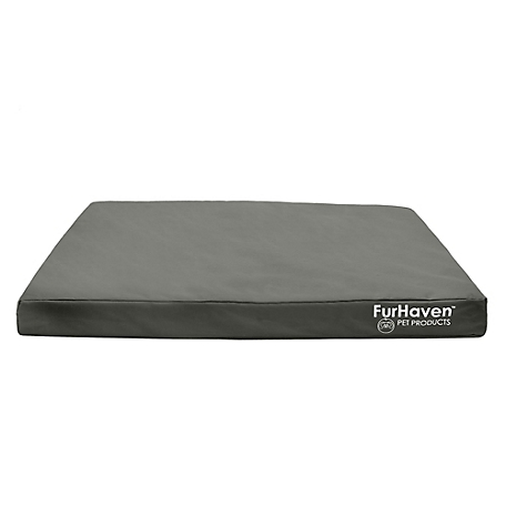 FurHaven Logo Oxford Indoor/Outdoor Deluxe Orthopedic Mattress Pet Bed