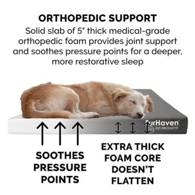Image showing  Logo Oxford Indoor/Outdoor Deluxe Orthopedic Mattress Pet Bed