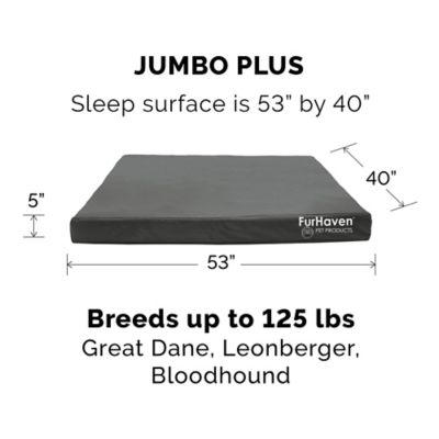 Image showing 6 th FurHaven Logo Oxford Indoor/Outdoor Deluxe Orthopedic Mattress Pet Bed