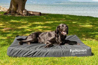 Image showing 9 th FurHaven Logo Oxford Indoor/Outdoor Deluxe Orthopedic Mattress Pet Bed