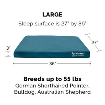 Image showing 6 th FurHaven Logo Oxford Indoor/Outdoor Deluxe Orthopedic Mattress Pet Bed