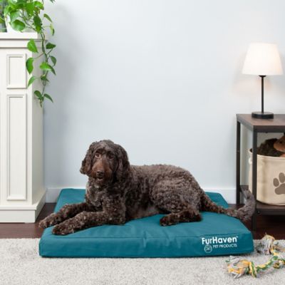 Image showing 9 th FurHaven Logo Oxford Indoor/Outdoor Deluxe Orthopedic Mattress Pet Bed