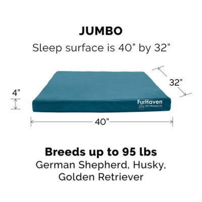 Image showing 6 th FurHaven Logo Oxford Indoor/Outdoor Deluxe Orthopedic Mattress Pet Bed