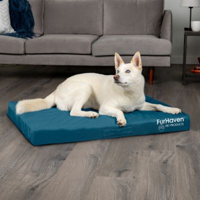 Image showing 9 th FurHaven Logo Oxford Indoor/Outdoor Deluxe Orthopedic Mattress Pet Bed