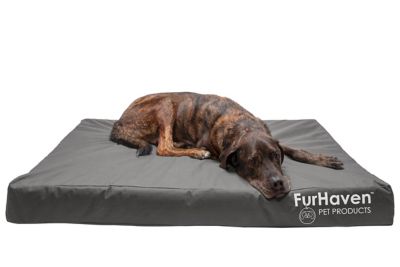 Image showing 0 th FurHaven Logo Oxford Indoor/Outdoor Deluxe Memory Foam Mattress Dog Bed