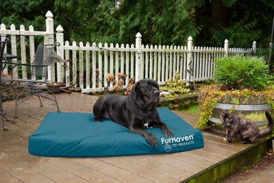 Image showing  Logo Oxford Indoor/Outdoor Deluxe Memory Foam Mattress Dog Bed