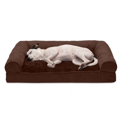 FurHaven Plush and Suede Full Support Orthopedic Sofa Dog Bed