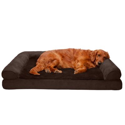 FurHaven Plush and Suede Full Support Orthopedic Sofa Dog Bed