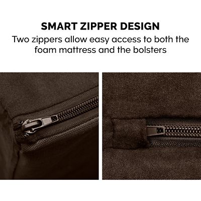 Image showing 9 th FurHaven Plush and Suede Full Support Orthopedic Sofa Dog Bed