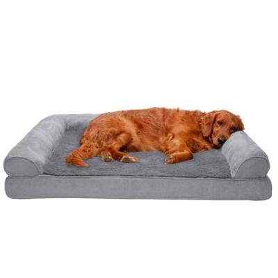 FurHaven Plush and Suede Full Support Orthopedic Sofa Dog Bed