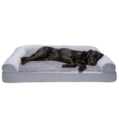 FurHaven Plush and Suede Full Support Orthopedic Sofa Dog Bed