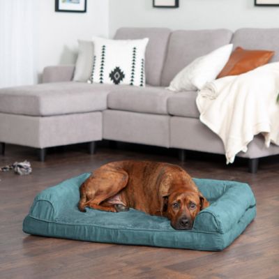 Image showing  Plush and Suede Full Support Orthopedic Sofa Dog Bed