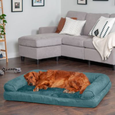 Image showing 1 th FurHaven Plush and Suede Full Support Orthopedic Sofa Dog Bed