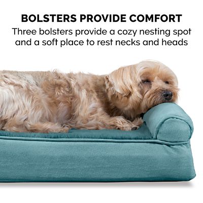 Image showing 6 th FurHaven Plush and Suede Full Support Orthopedic Sofa Dog Bed