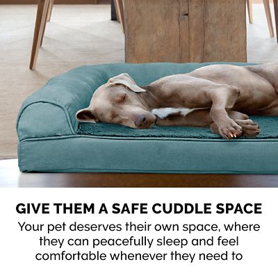 Image showing 7 th FurHaven Plush and Suede Full Support Orthopedic Sofa Dog Bed