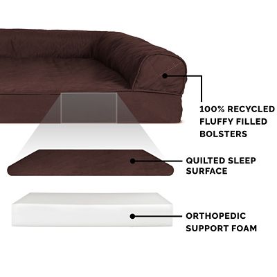 Image showing 2 th FurHaven Quilted Full Support Orthopedic Sofa Pet Bed