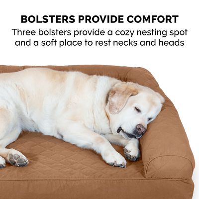 Image showing 5 th FurHaven Quilted Full Support Orthopedic Sofa Pet Bed