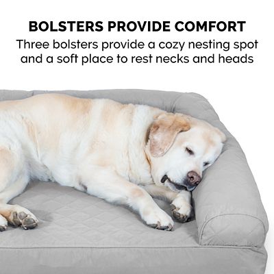 Image showing 5 th FurHaven Quilted Full Support Orthopedic Sofa Pet Bed