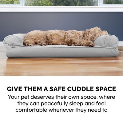 Image showing 6 th FurHaven Quilted Full Support Orthopedic Sofa Pet Bed