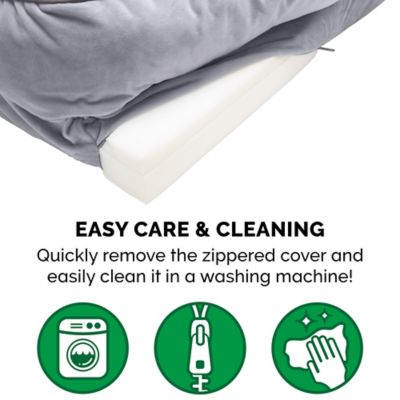 Image showing 7 th FurHaven Velvet Waves Perfect Comfort Full Support Orthopedic Sofa Dog Bed