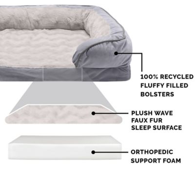 Image showing  Velvet Waves Perfect Comfort Full Support Orthopedic Sofa Dog Bed