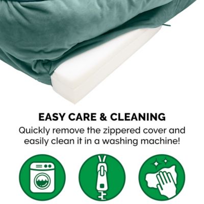 Image showing 7 th FurHaven Velvet Waves Perfect Comfort Full Support Orthopedic Sofa Dog Bed