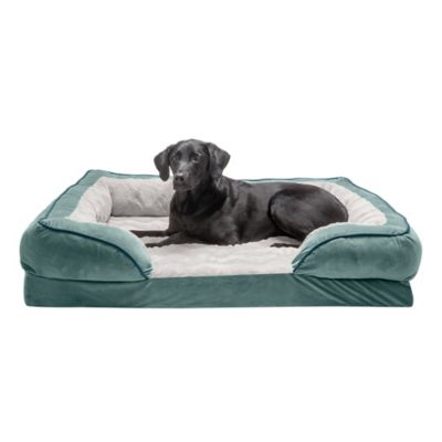 FurHaven Velvet Waves Perfect Comfort Orthopedic Sofa Dog Bed