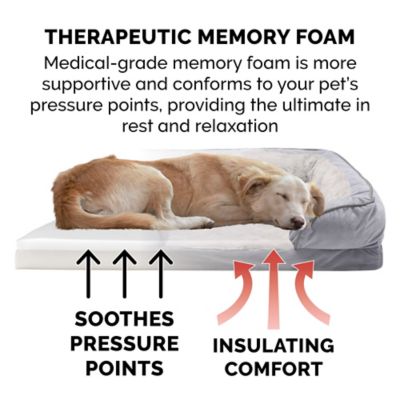 Image showing  Velvet Waves Perfect Comfort Memory Top Sofa Dog Bed