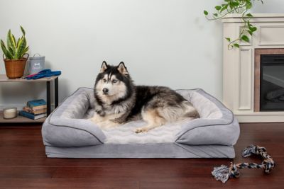 Image showing  Velvet Waves Perfect Comfort Memory Top Sofa Dog Bed