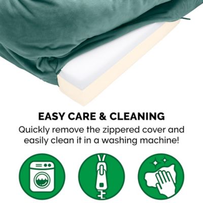 Image showing 7 th FurHaven Velvet Waves Perfect Comfort Memory Top Sofa Dog Bed