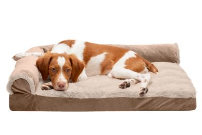 FurHaven Velvet Waves Perfect Comfort Cooling Gel Top Sofa Dog Bed Our dogs LOVE the bed