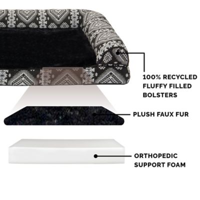 Image showing 2 th FurHaven Southwest Kilim Orthopedic Sofa Dog Bed