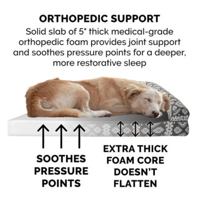 Image showing 3 th FurHaven Southwest Kilim Orthopedic Sofa Dog Bed
