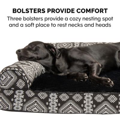 Image showing 5 th FurHaven Southwest Kilim Orthopedic Sofa Dog Bed