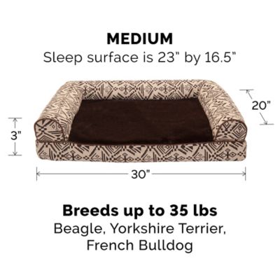 Image showing 7 th FurHaven Southwest Kilim Orthopedic Sofa Dog Bed