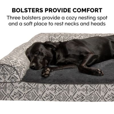 Image showing 5 th FurHaven Southwest Kilim Orthopedic Sofa Dog Bed