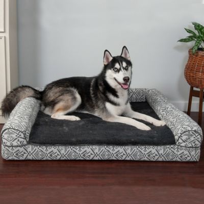 Image showing 9 th FurHaven Southwest Kilim Orthopedic Sofa Dog Bed