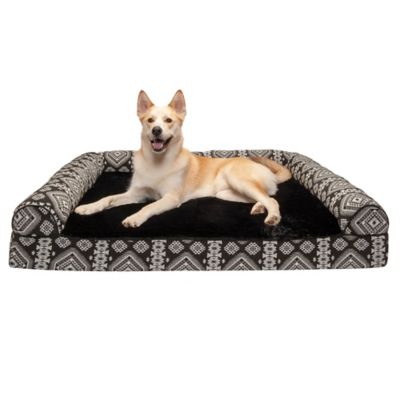 FurHaven Southwest Kilim Memory Top Sofa Dog Bed