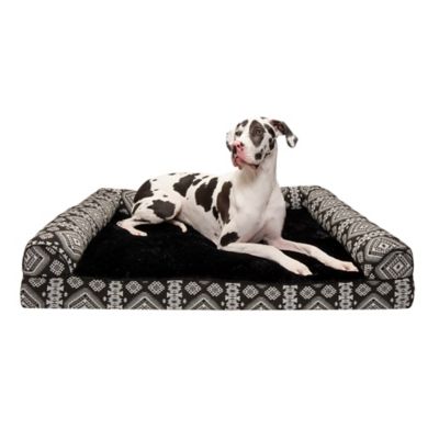 FurHaven Southwest Kilim Cooling Gel Top Sofa Dog Bed